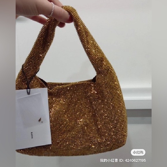 KARA Mini Armpit Crystal Mesh Bag New 23FW Full Set - Picture 5 of 10
